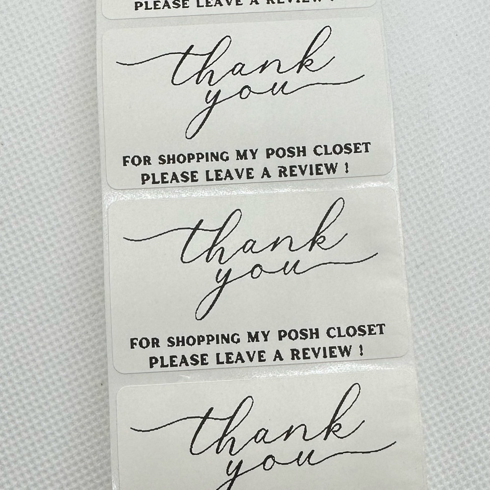 Thank You for Shopping My Posh Closet Sticker Labels – 100 pcs 2in - Picture 2 of 3